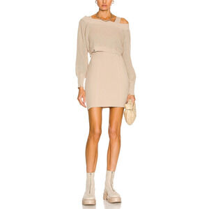 Ser.O.Ya 'Janelle' Tan Cotton Dress Size S